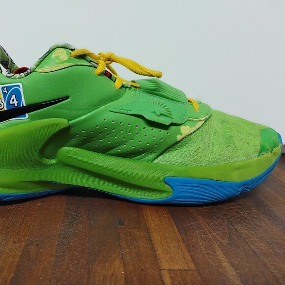 Nike Zoom Freak 3 NRG Green UNO DC9364-300 Men's 11.5 Basketball Shoes 50th Anni - Picture 12 of 16